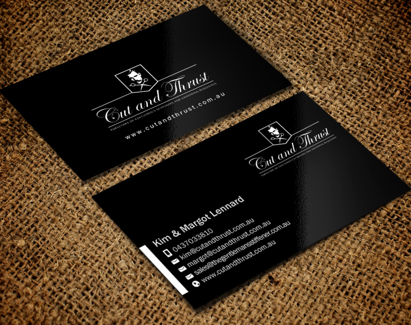 Business Card Design by Brand aid for Cut and Thrust | Design #10237052