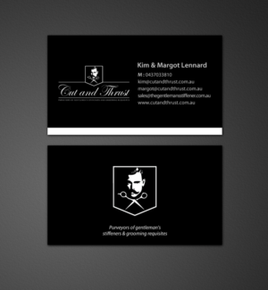 Design de Carte de Visite par chandrayaan.creative pour Cut and Thrust | Design : #10235759
