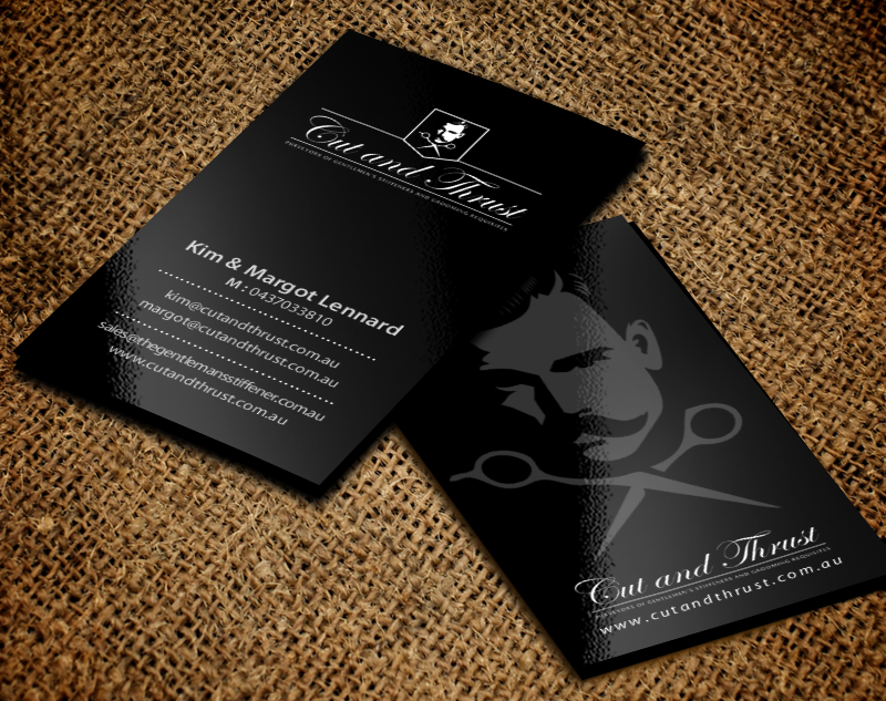 Business Card Design by chandrayaan.creative for Cut and Thrust | Design #10236943