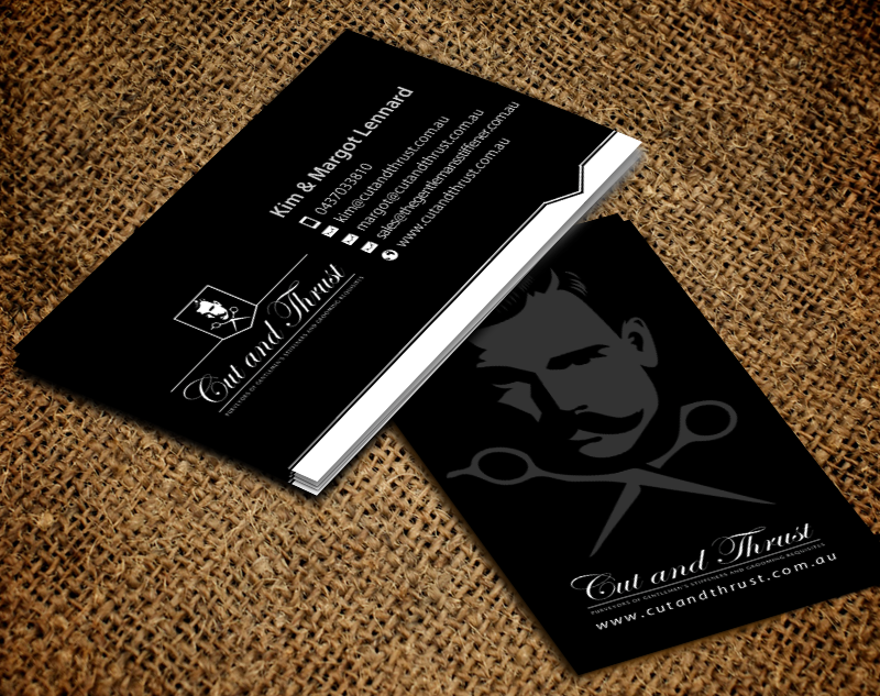 Business Card Design by chandrayaan.creative for Cut and Thrust | Design #10238683