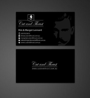 Design de Carte de Visite par chandrayaan.creative pour Cut and Thrust | Design : #10238685