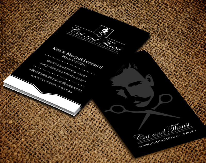 Business Card Design by chandrayaan.creative for Cut and Thrust | Design #10238688