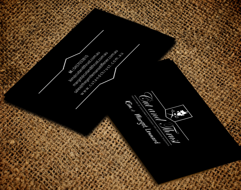 Business Card Design by chandrayaan.creative for Cut and Thrust | Design #10238692