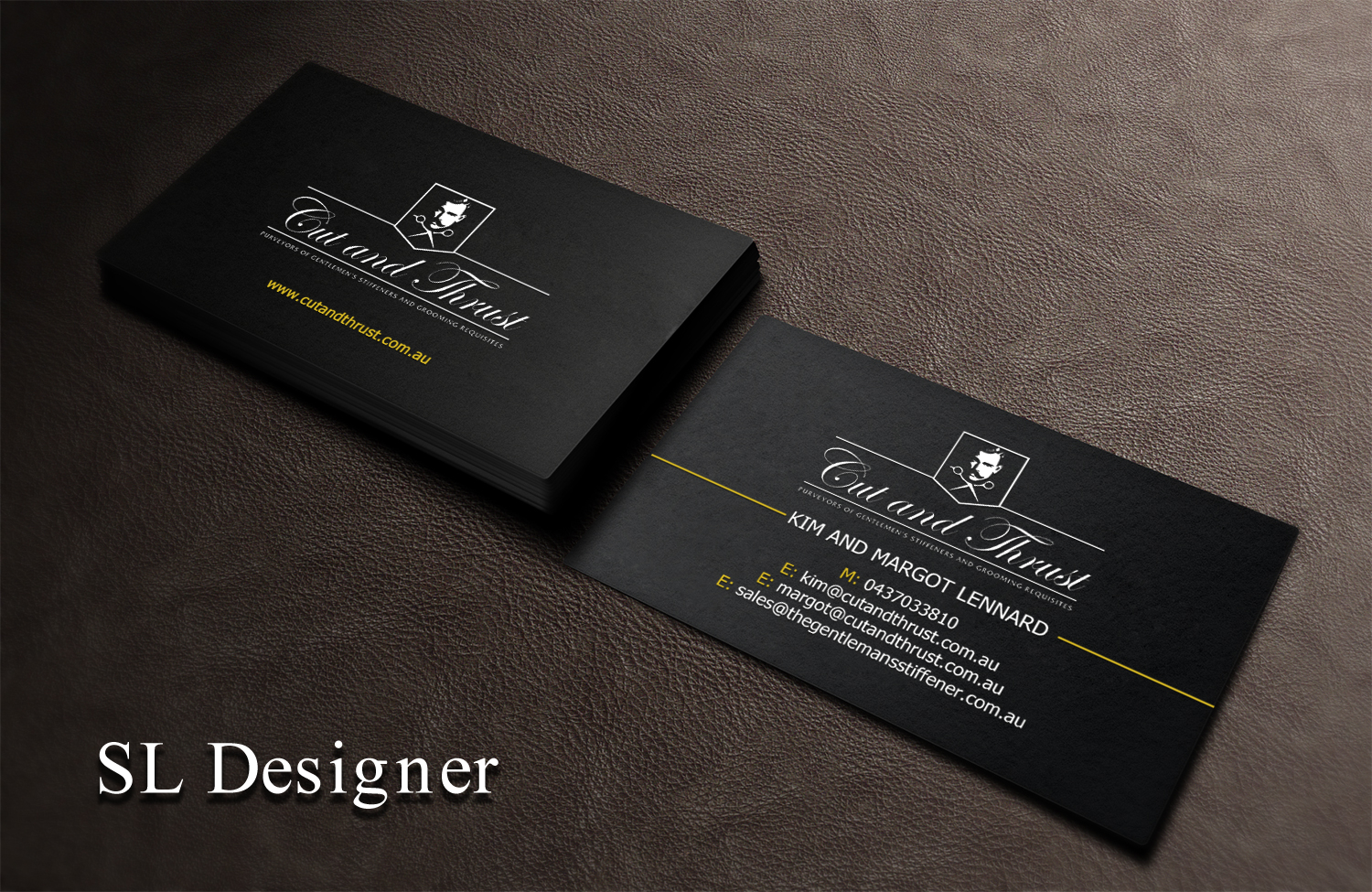 Business Card Design by SL Designer for Cut and Thrust | Design #10224971