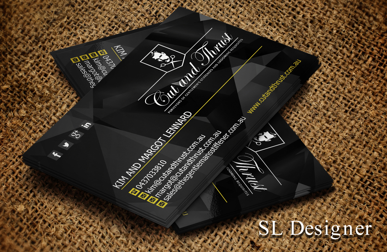 Business Card Design by SL Designer for Cut and Thrust | Design #10224972