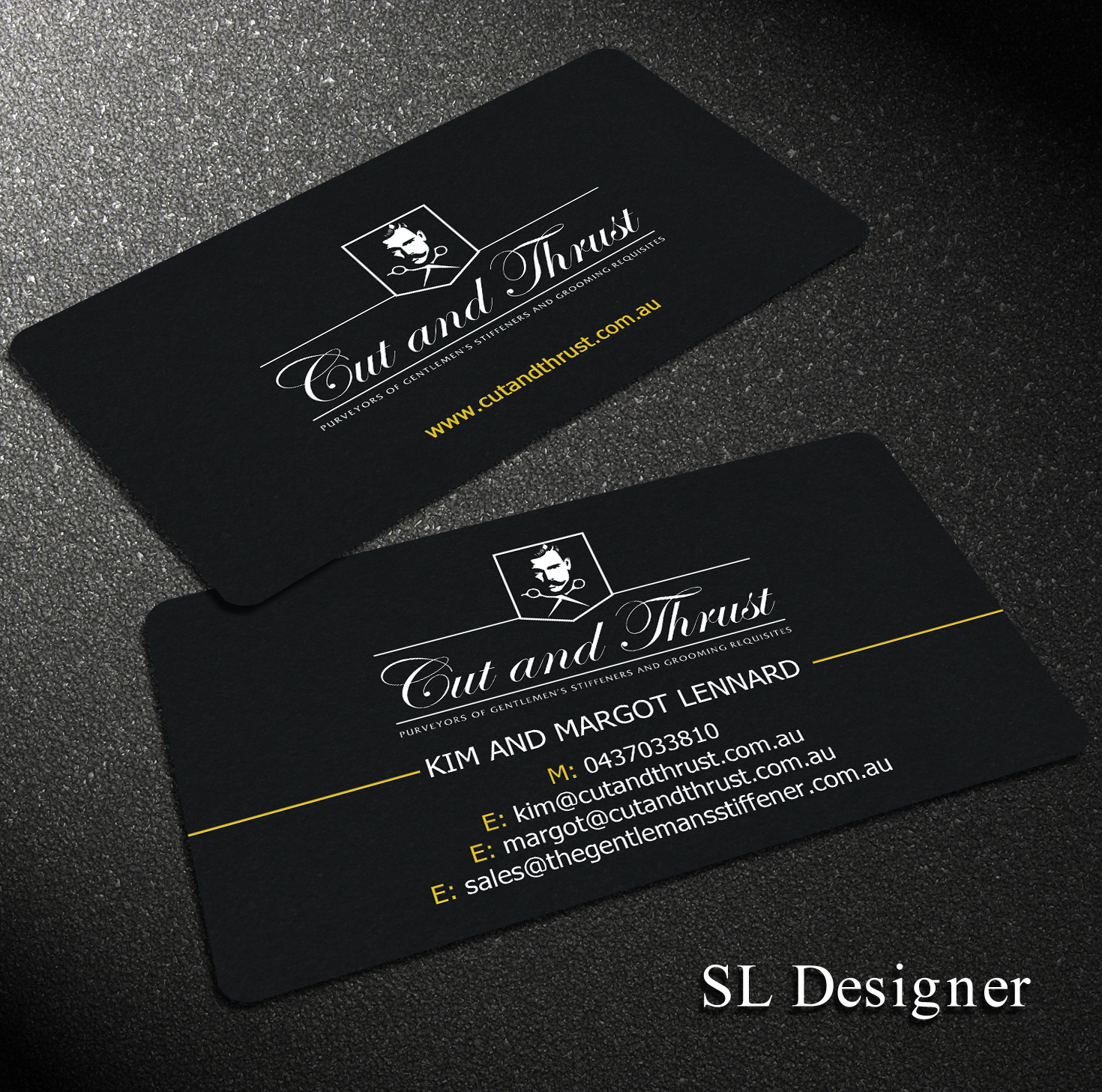 Business Card Design by SL Designer for Cut and Thrust | Design #10224974
