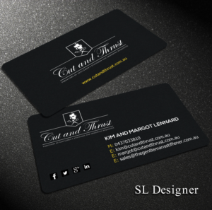 Design de Carte de Visite par SL Designer pour Cut and Thrust | Design : #10224975