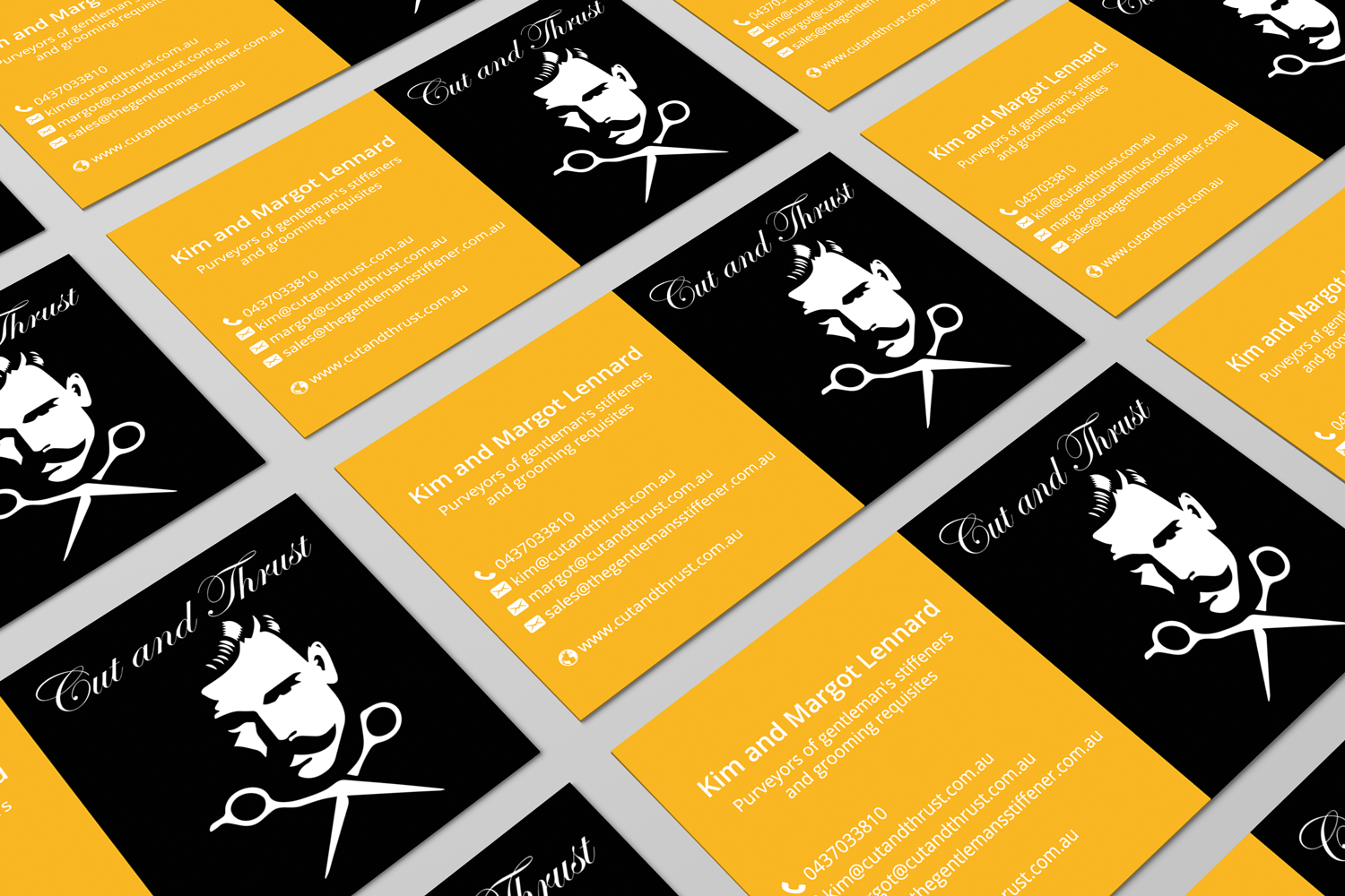 Business Card Design by HD Design Works for Cut and Thrust | Design #10232905