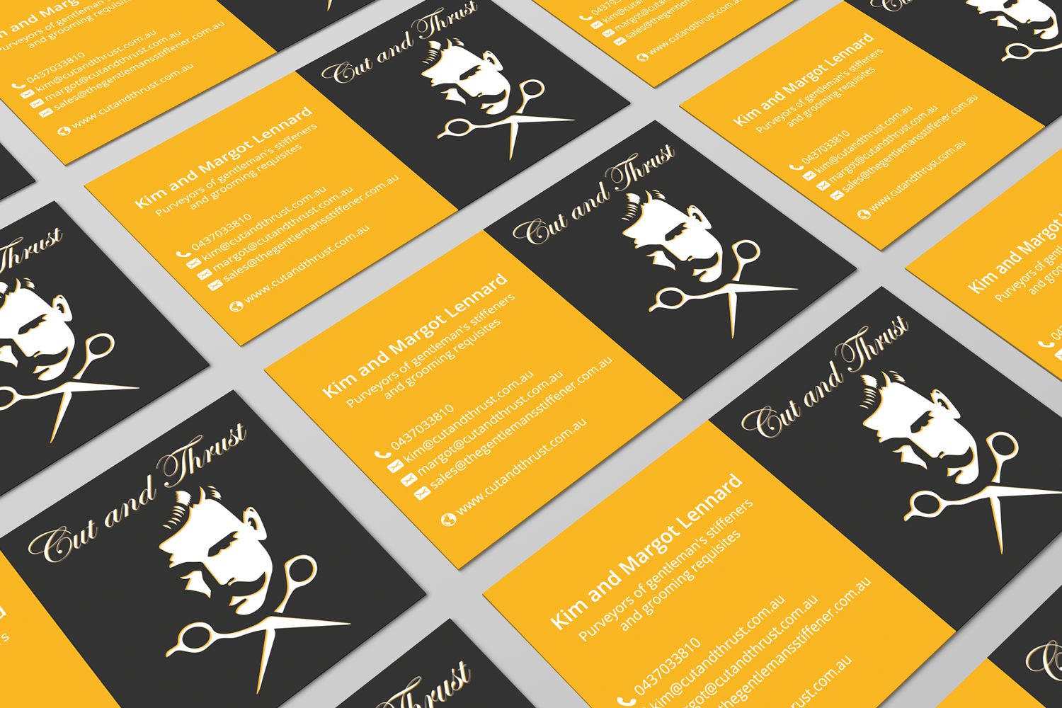 Business Card Design by HD Design Works for Cut and Thrust | Design #10232906