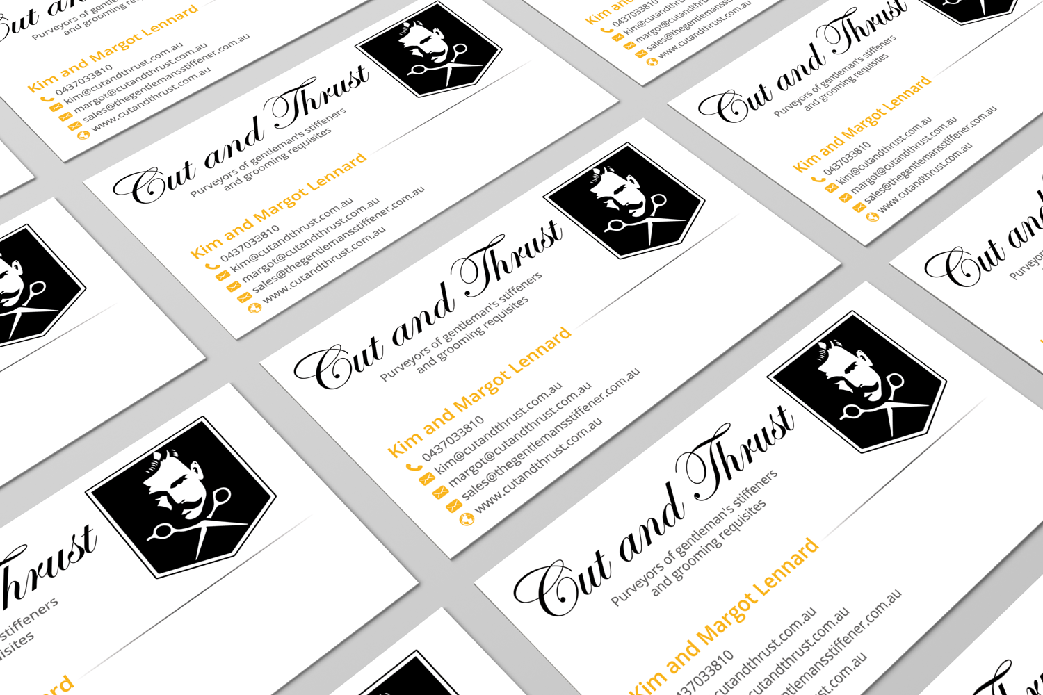 Diseño de Tarjeta de Presentación por HD Design Works para Cut and Thrust | Diseño #10232995