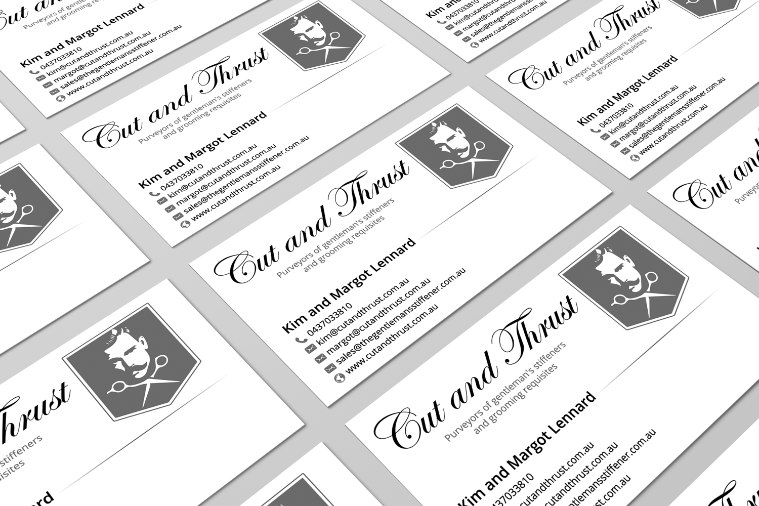 Business Card Design by HD Design Works for Cut and Thrust | Design #10232996