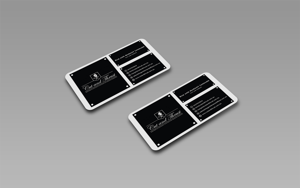 Business Card Design by Regur for Cut and Thrust | Design #10227608