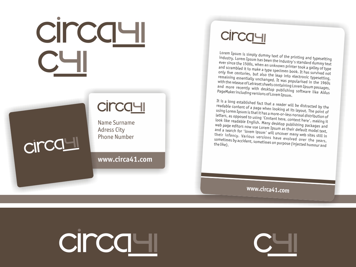 Logo Design by SilviaDegioDesign for Circa 41 | Design #2166324