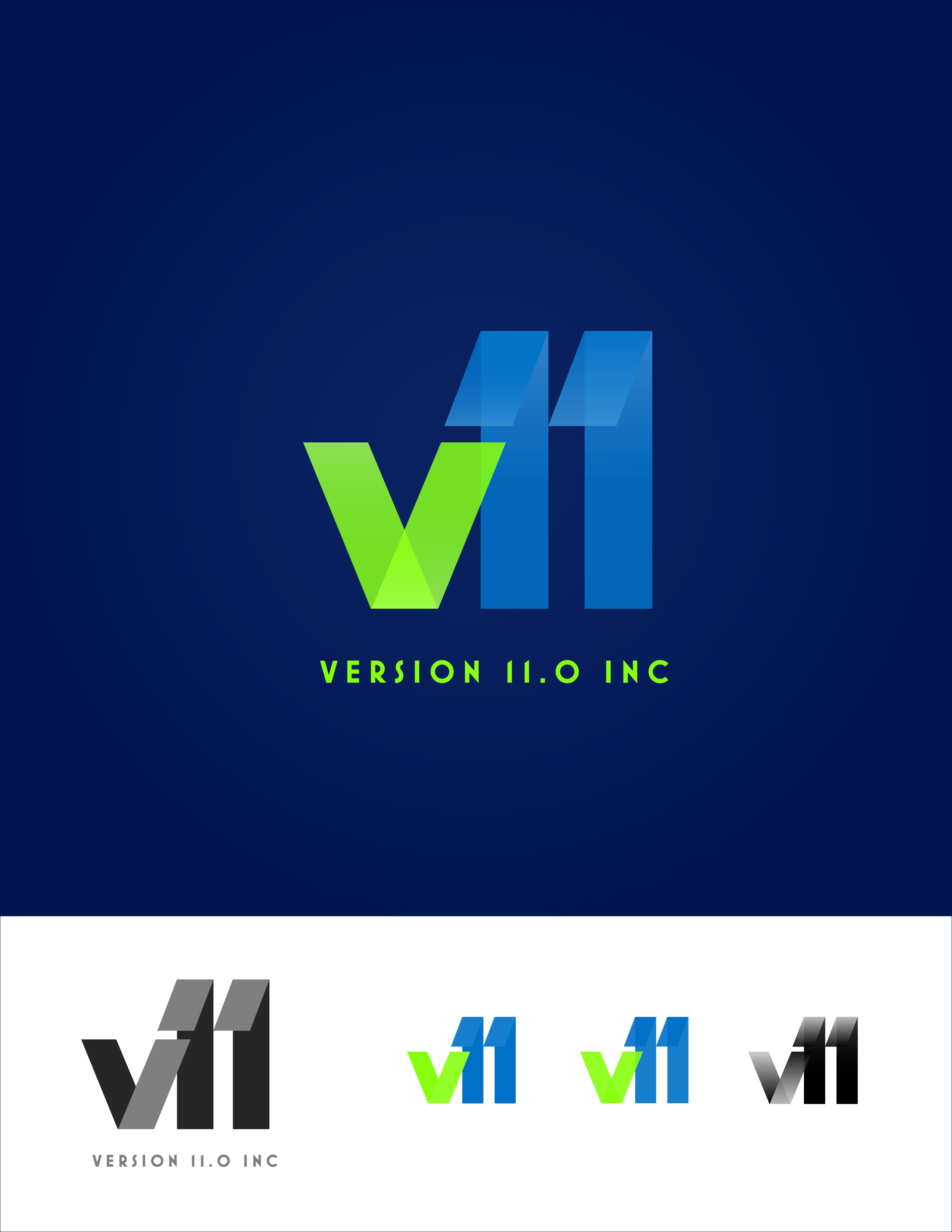 Logo Design by Julius Reque for Version 11.0 Inc | Design #21627