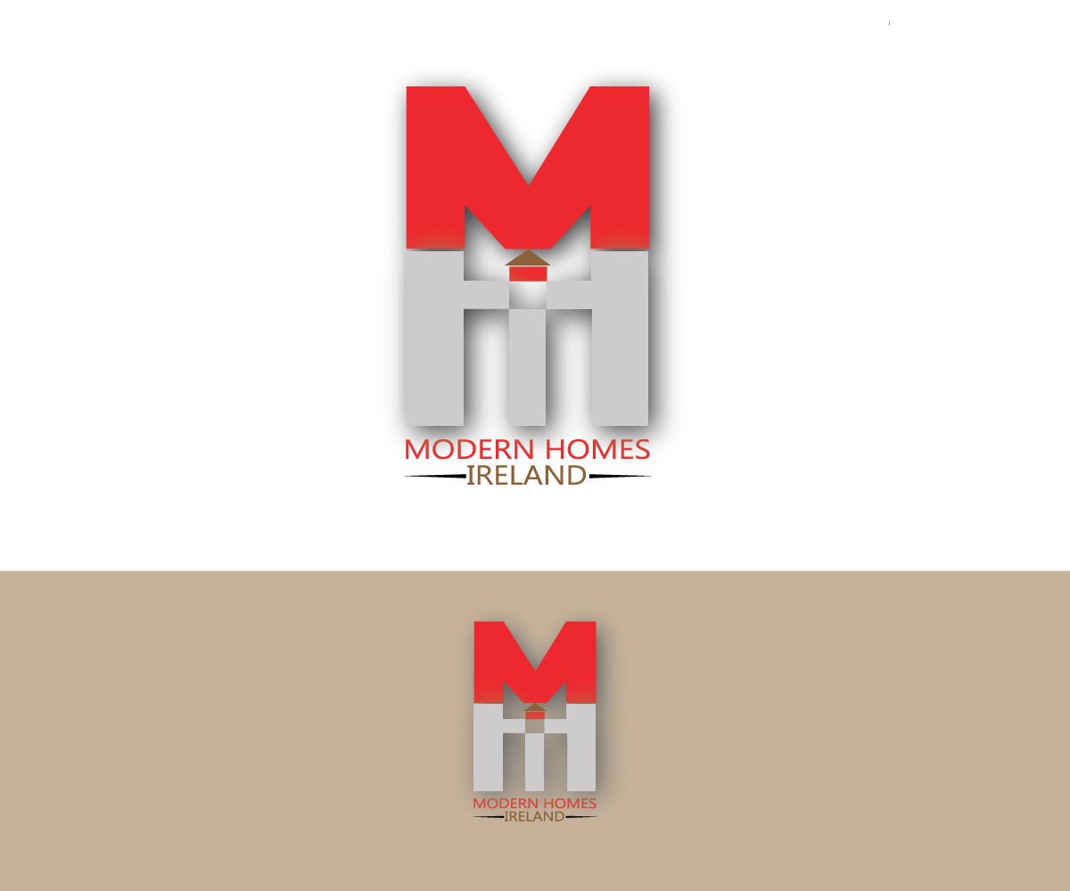 Logo Design by Purple Blue for Modern Homes Ireland | Design #10340555