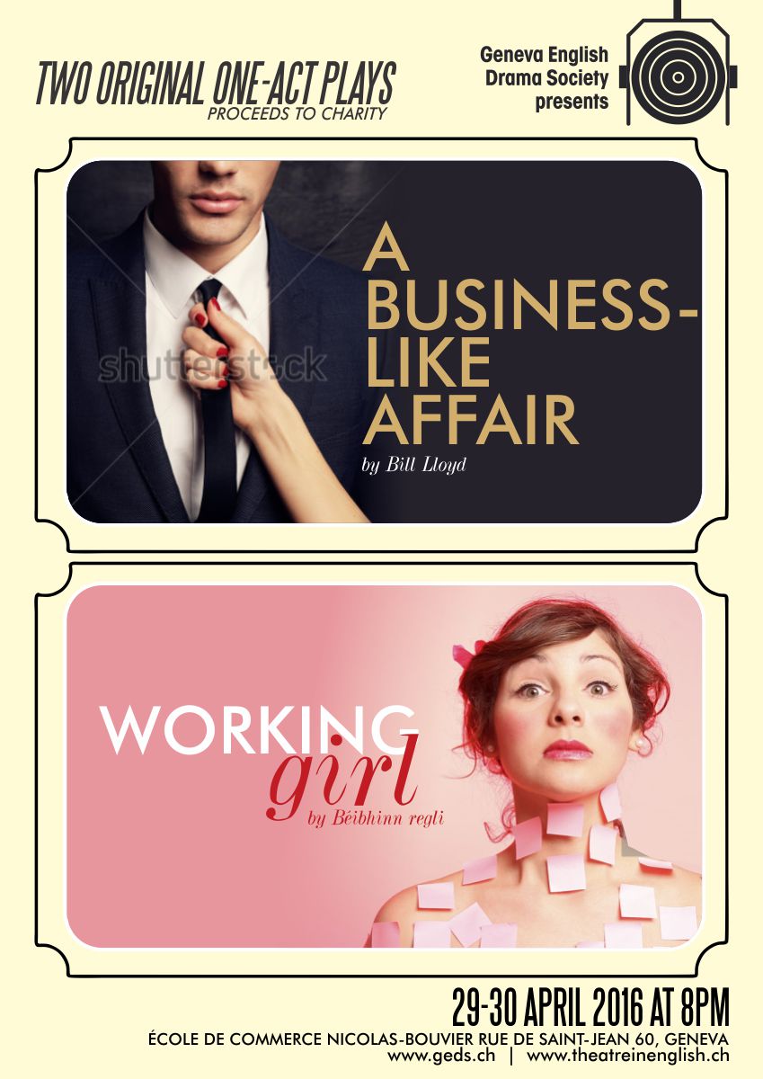 Poster Design by cb1318 for Geneva English Drama Society | Design #10302274