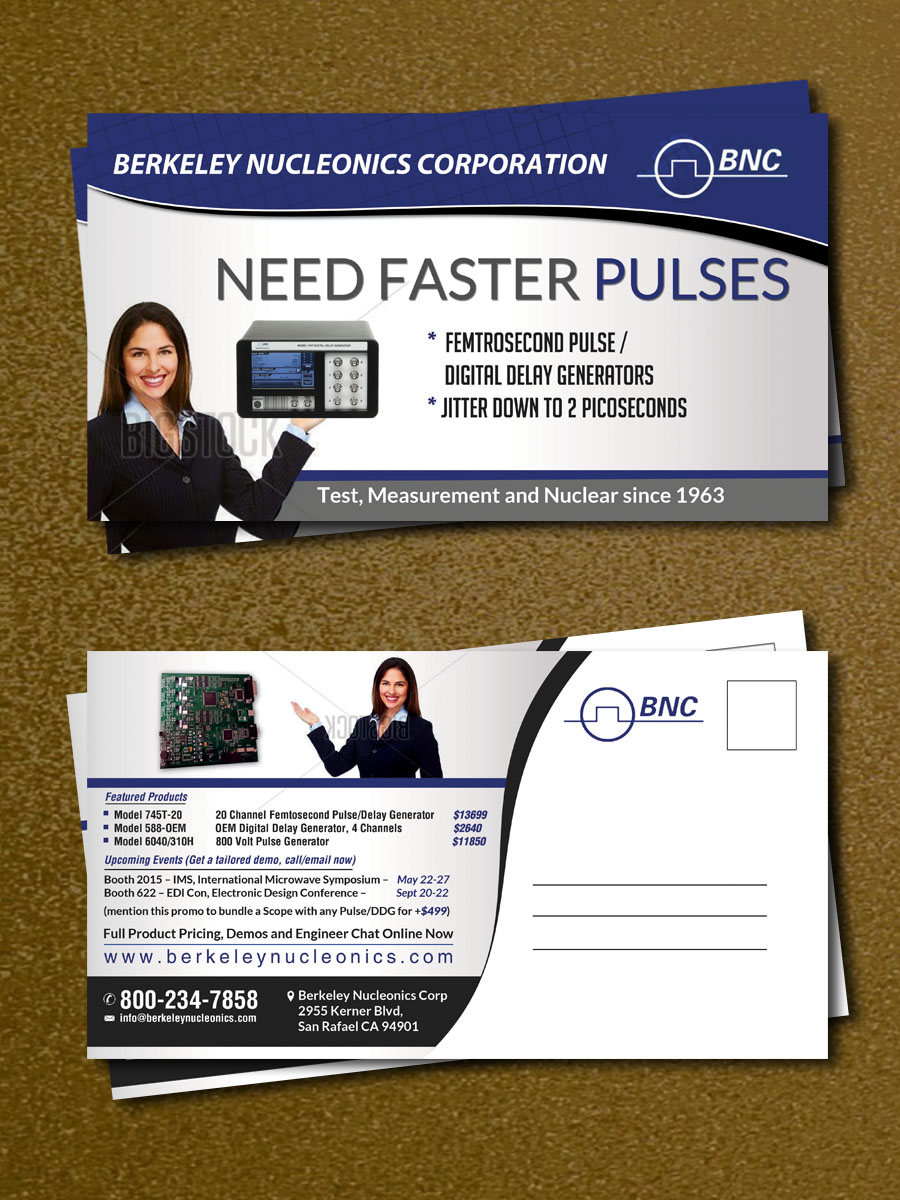 Diseño de Postal por debdesign para Berkeley Nucleonics | Diseño #10273604