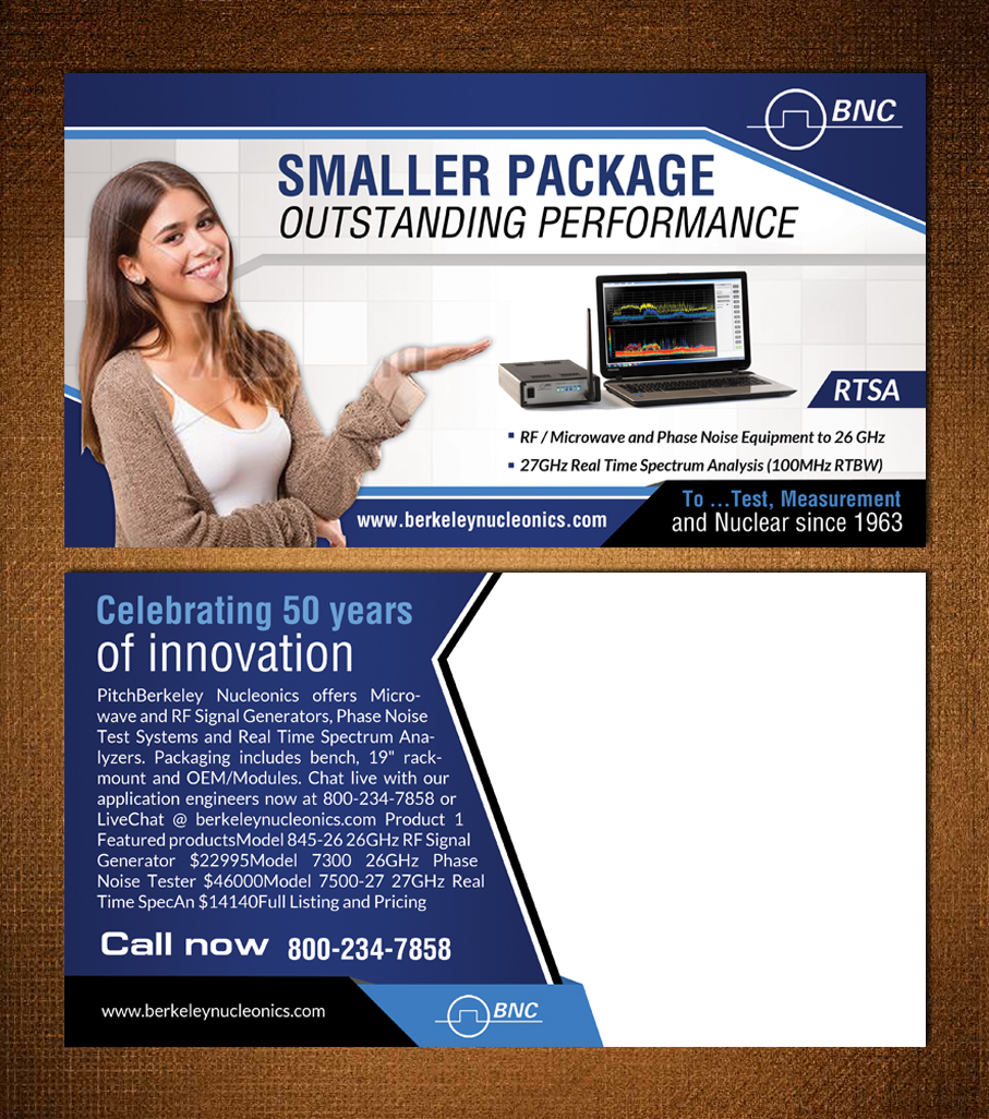 Postcard Design by creative.bugs for Berkeley Nucleonics | Design #10242892