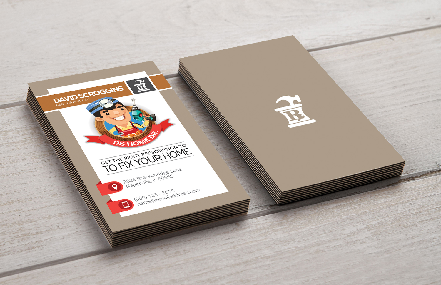 Business Card Design by Brian Ellis for DS Home Dr. | Design #10237622