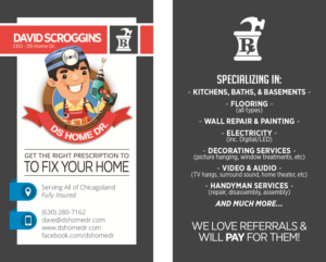 Design de Carte de Visite par Brian Ellis pour DS Home Dr. | Design : #12693299