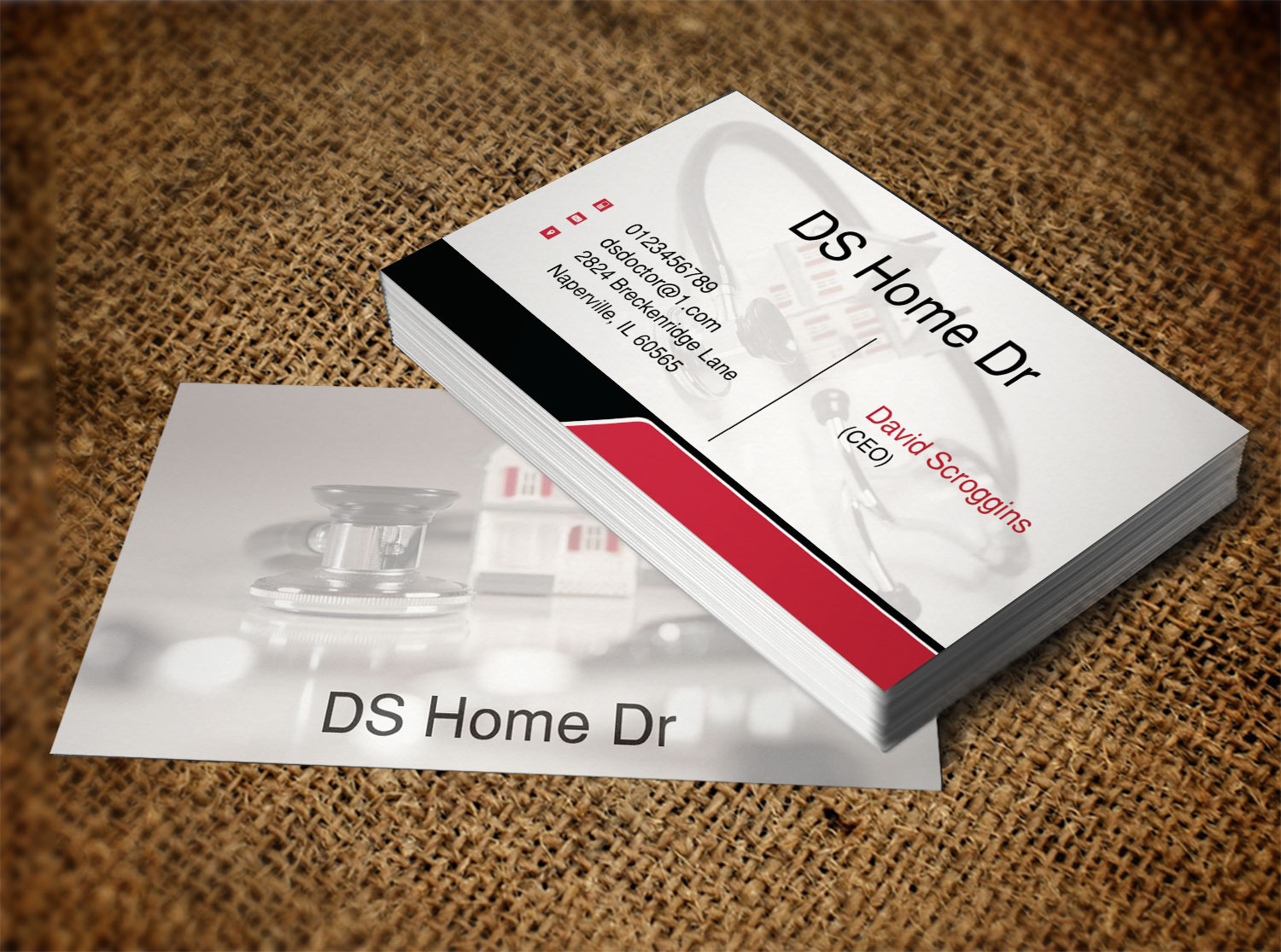 Business Card Design by Lanka Ama for DS Home Dr. | Design #10238039