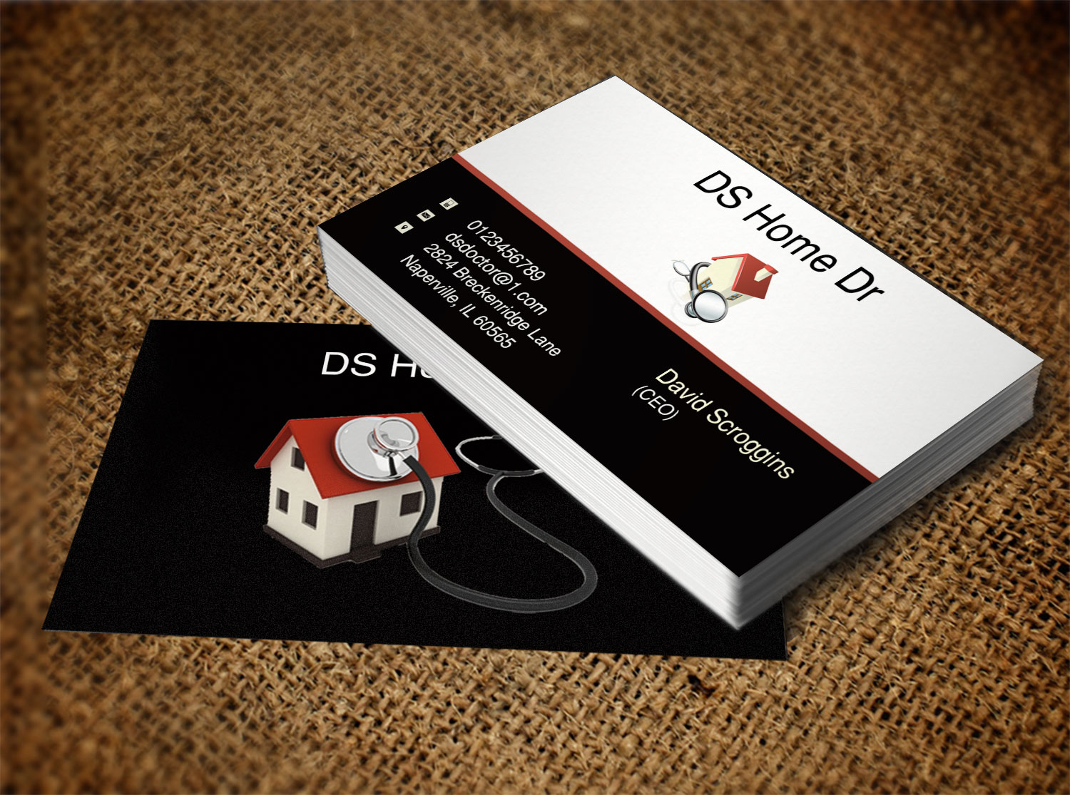 Business Card Design by Lanka Ama for DS Home Dr. | Design #10238040