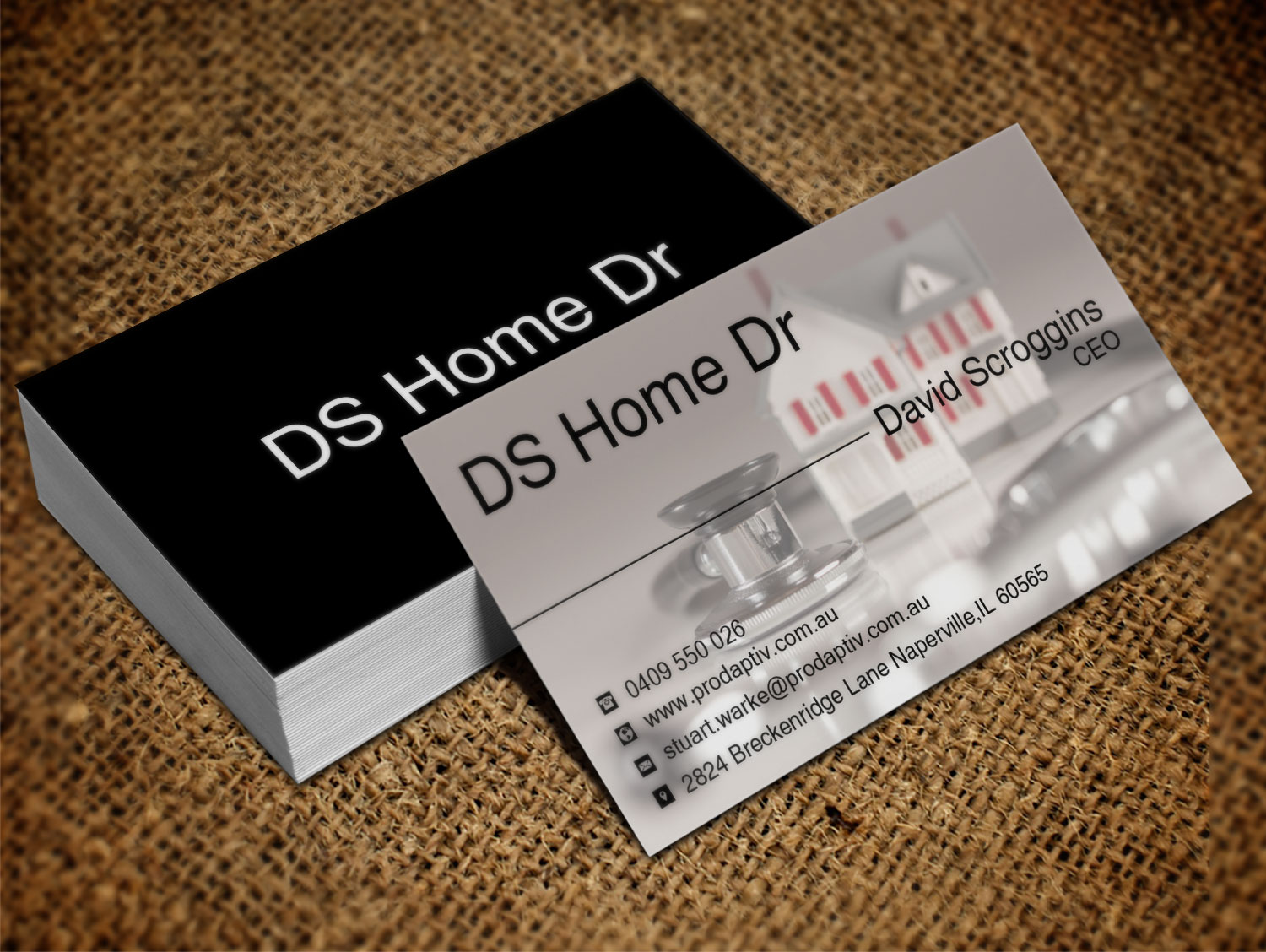 Business Card Design by Lanka Ama for DS Home Dr. | Design #10238059