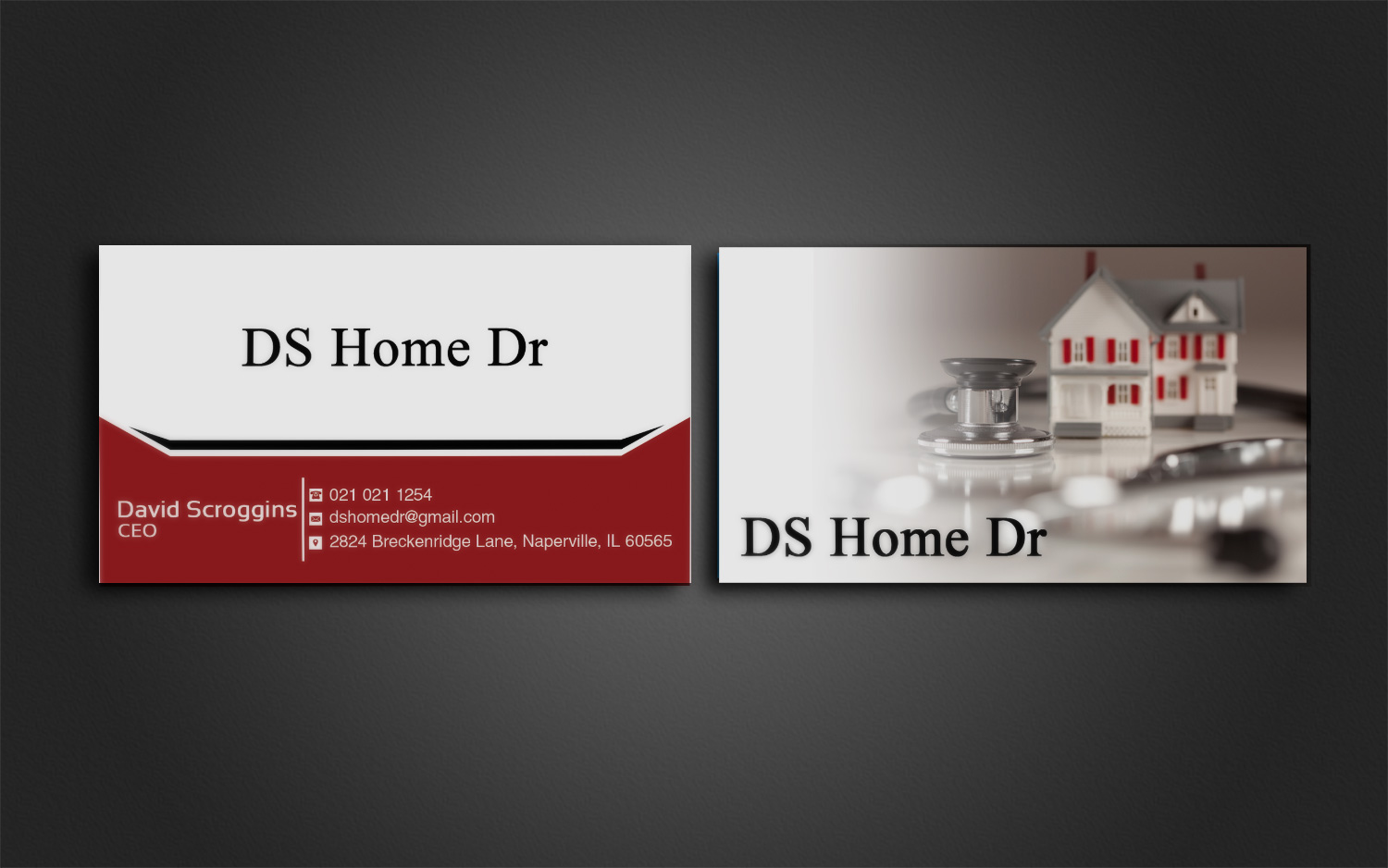Design de Carte de Visite par Lanka Ama pour DS Home Dr. | Design #10238070