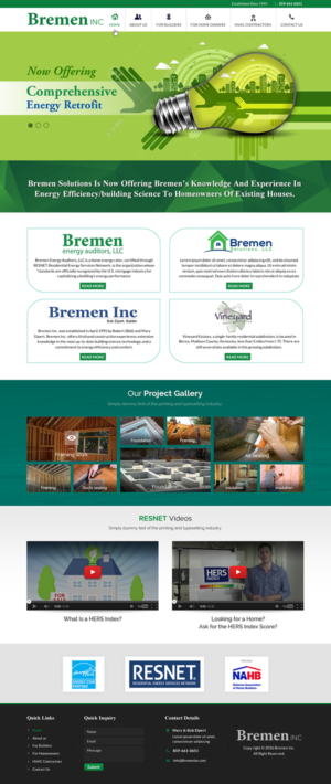 Web Design par Sbss pour Stay at Norris Lake Inc | Design : #10418440