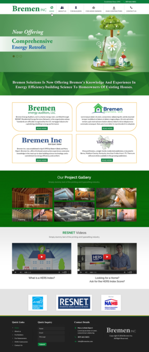 Web Design par Sbss pour Stay at Norris Lake Inc | Design : #10418441