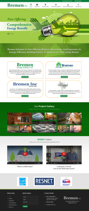 Web Design par Sbss pour Stay at Norris Lake Inc | Design : #10421537
