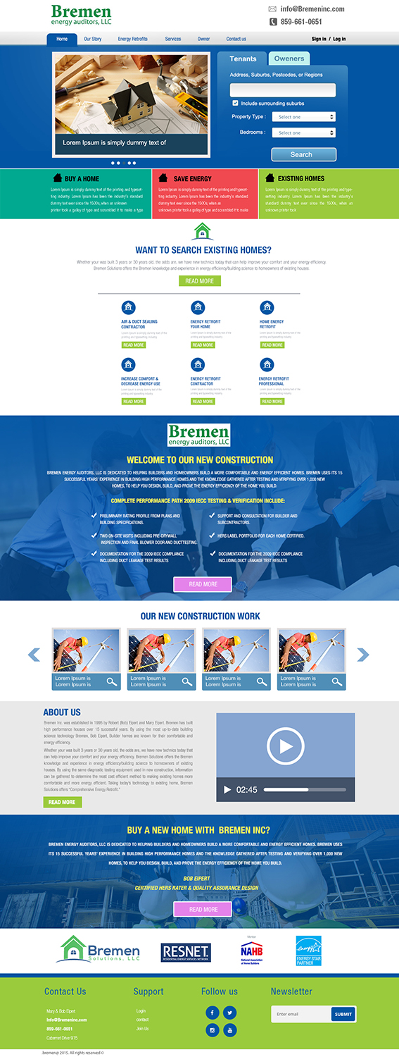 Web-Design von Bright Star für Stay at Norris Lake Inc | Design #10282286