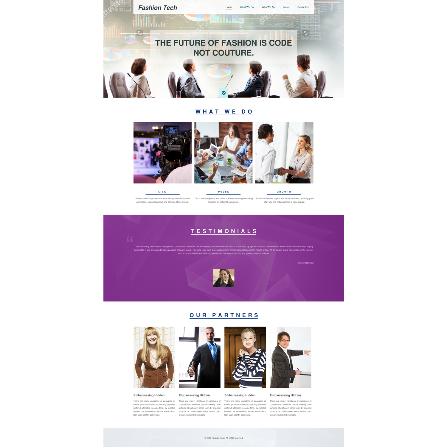 Diseño Web por Kreative Fingers para FashionTech Ventures | Diseño #10376005