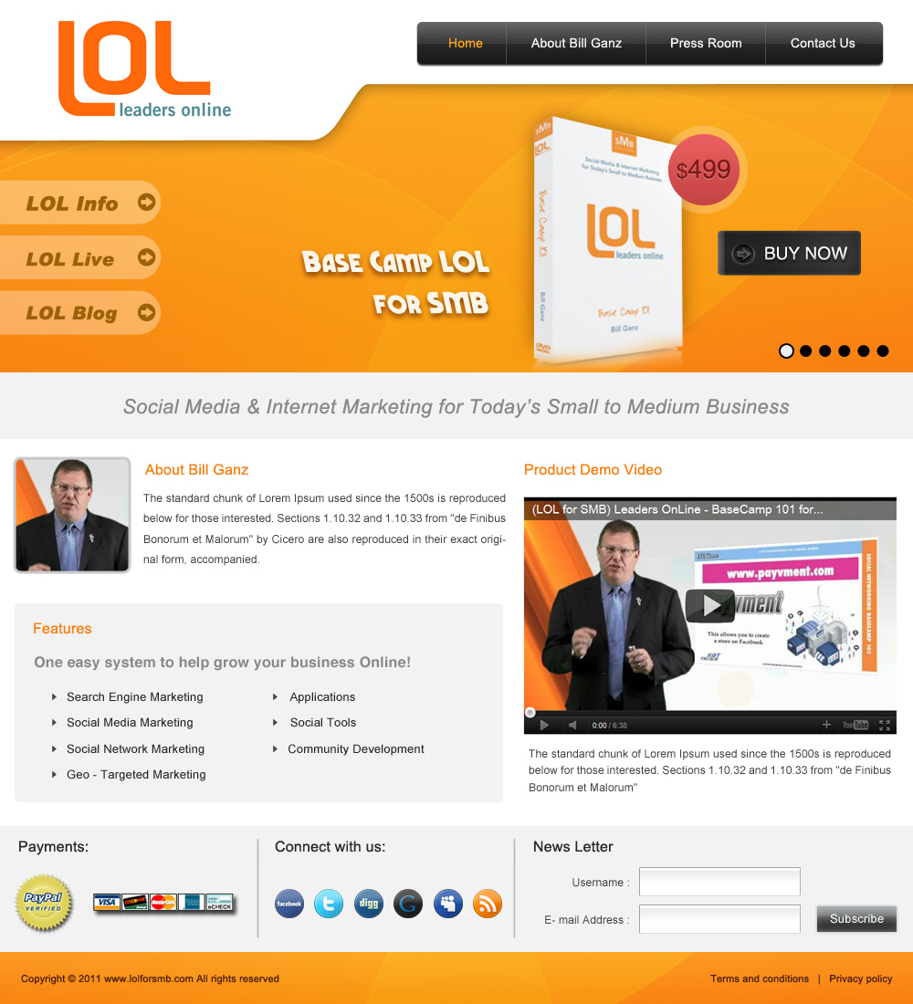 Landing Page Design by pb for AnswersWanted Inc | Design #442808