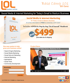 Landing Page Design by pb for AnswersWanted Inc | Design: #442809