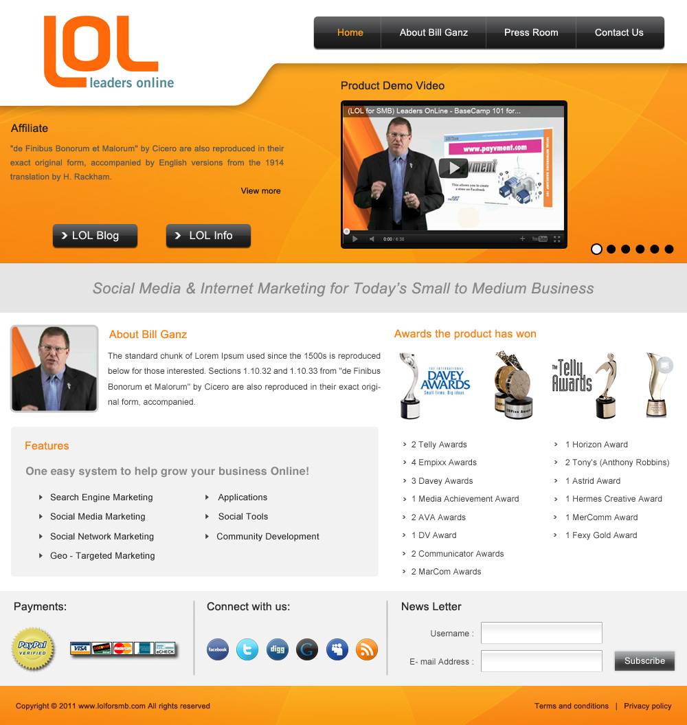Landing Page-Design von pb für AnswersWanted Inc | Design #445288