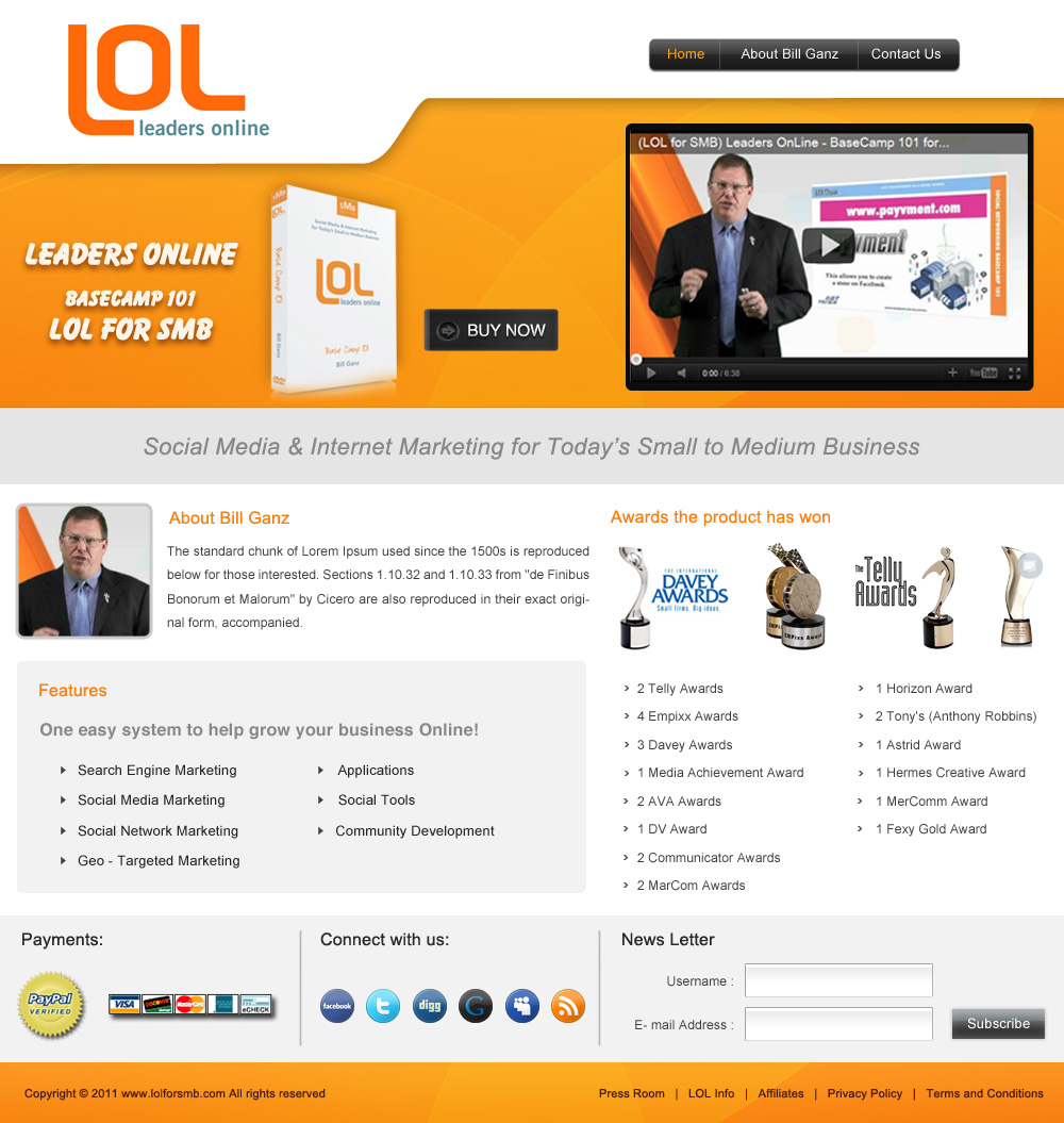 Landing Page Design by pb for AnswersWanted Inc | Design: #445367