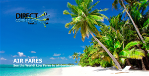 Diseño De Banner Publicitario por Rongbaaz para Direct Connexion Travel | Diseño: #2168532