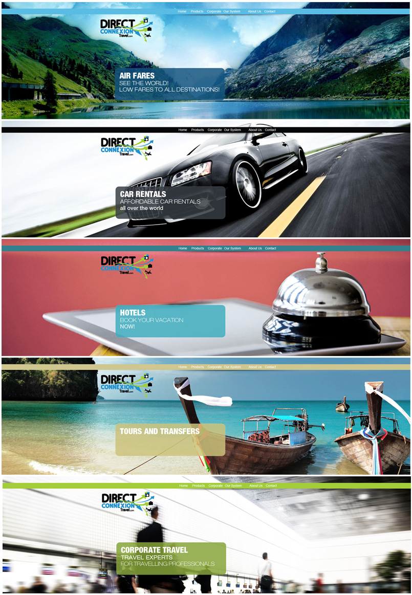 Banner Ad Design by nefertitidesign for Direct Connexion Travel | Design #2173872