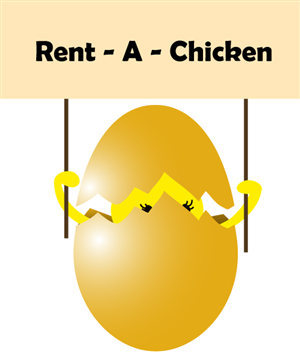 Logo Design by Noemi Design for Rent A Chicken | Design: #2230824