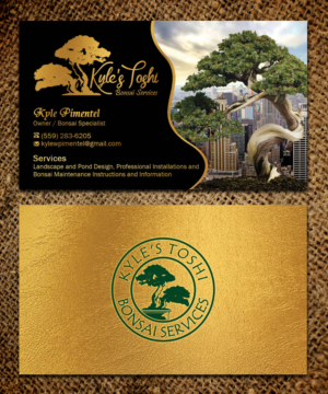 Kyle's Toshi Bonsai Services Business Card Design Contest | Visitenkarten-Design von Sandaruwan