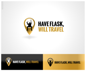 Have Flask, Will Travel (text in logo optional) | Logo Design by iNess