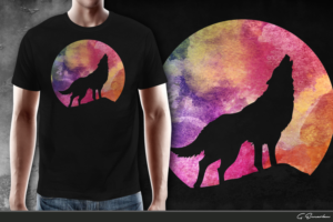 Print-On-Demand T-Shirt Company needs detailed T-Shirt Design involving WOLVES and/or EAGLES | T-shirt Design by gekgrfx