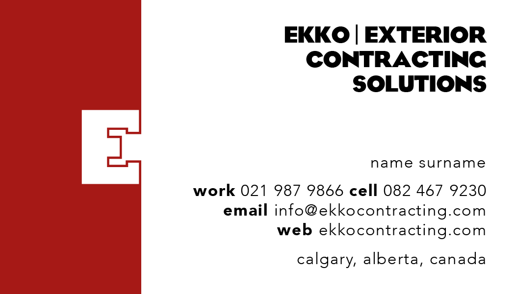 Logo Design by dominique for EKKO Exteriors Ltd | Design #2173204