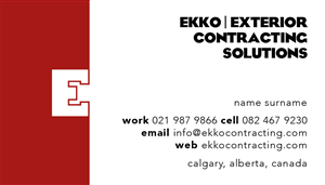Logo Design by dominique for EKKO Exteriors Ltd | Design: #2173204