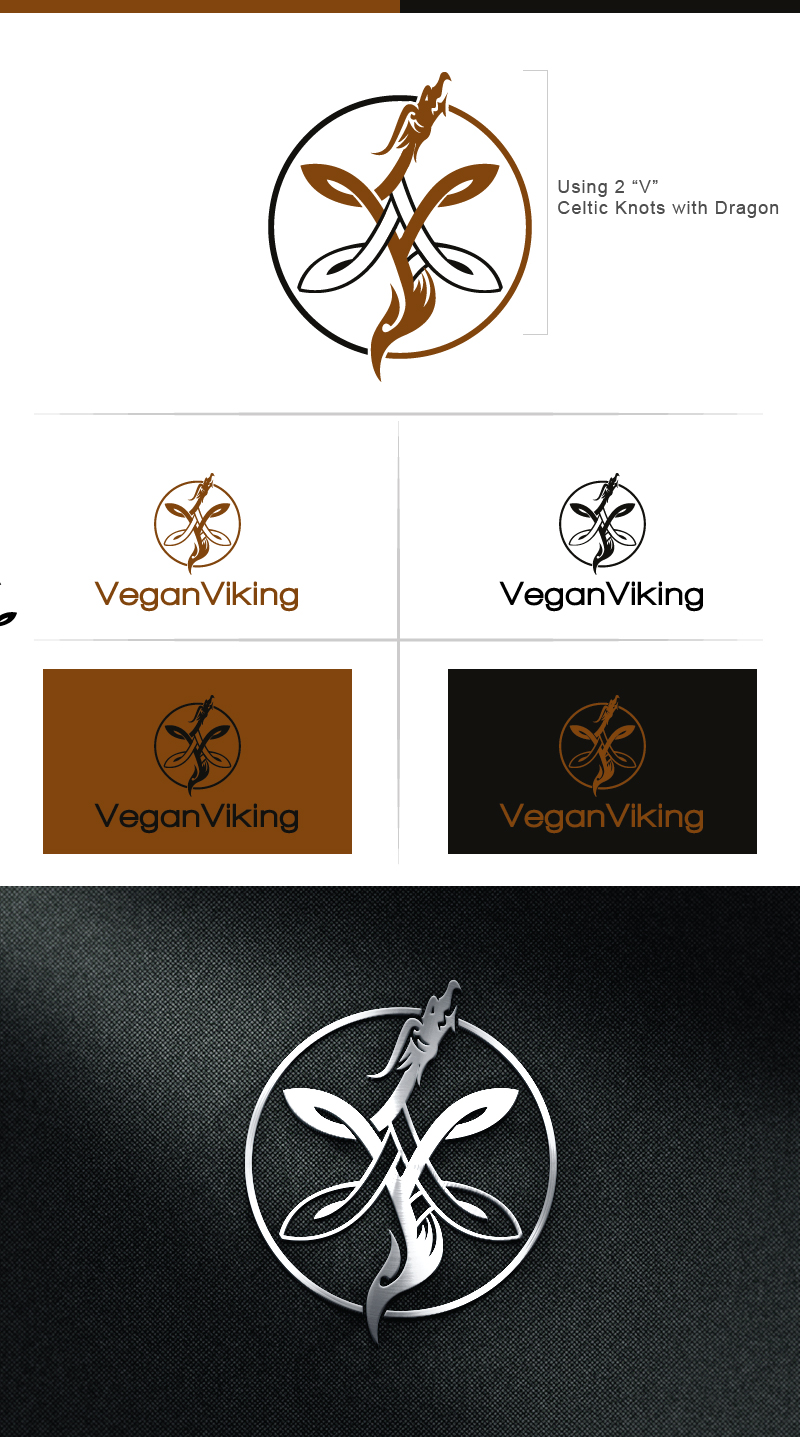 Logo Design by a.dholasanya for Vegan Viking | Design #10258768