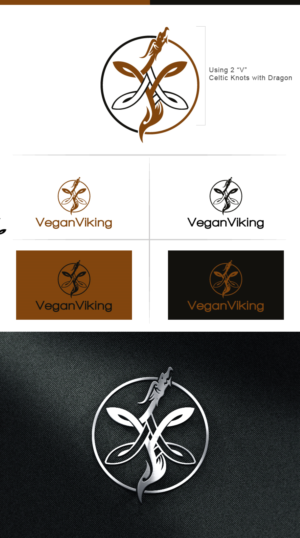Logo Design by a.dholasanya for Vegan Viking | Design #10258768