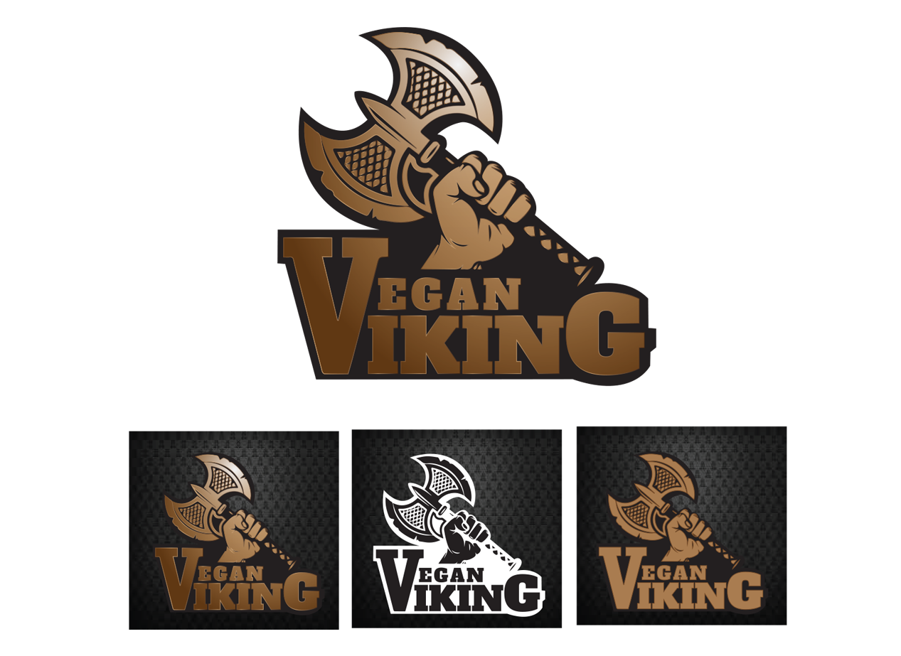 Logo Design by Graphicient for Vegan Viking | Design #10328964