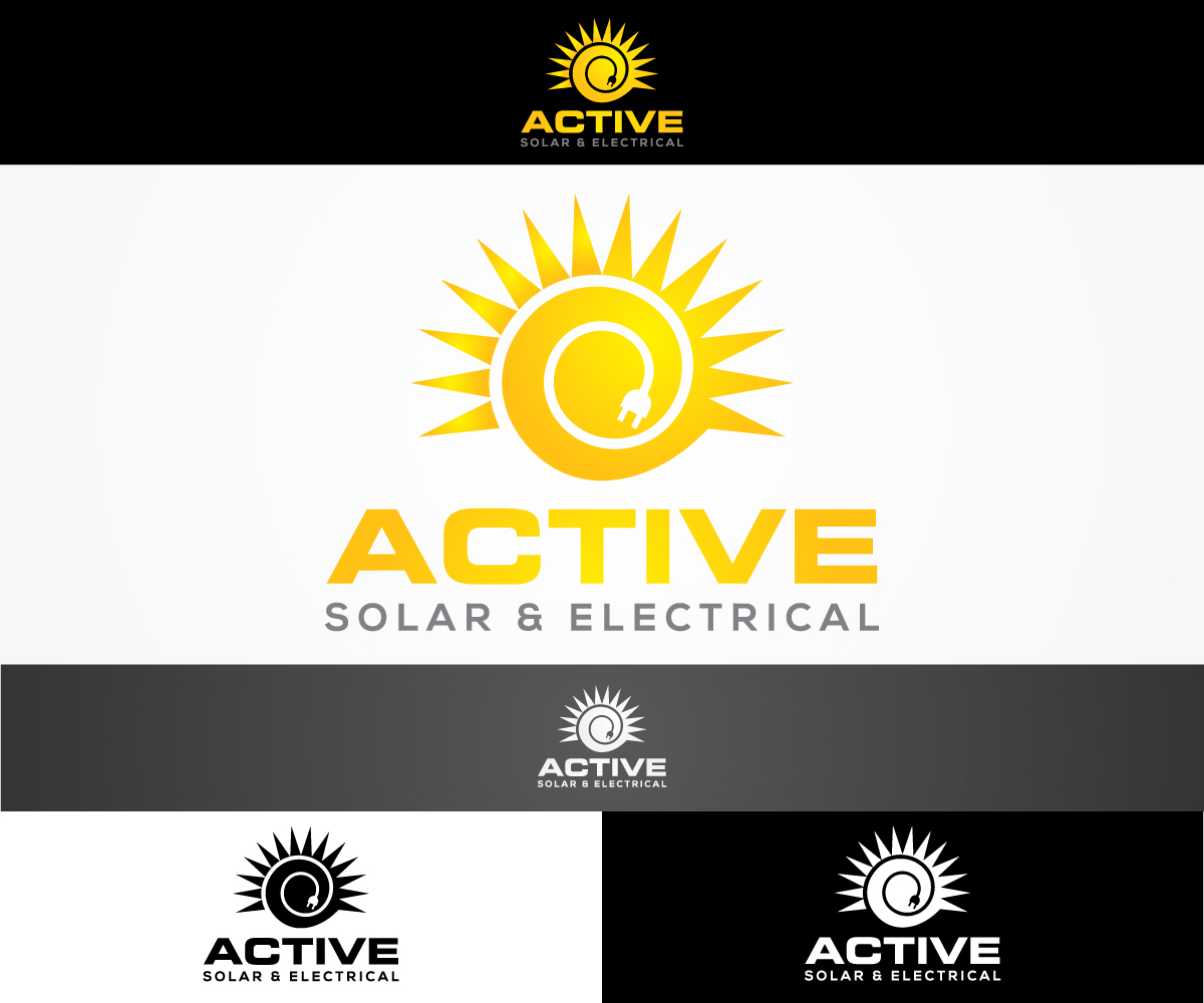 Logo-Design von sangeloenriquez für Active Solar & Electrical | Design #10273121