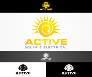 Logo Design by sangeloenriquez for Active Solar & Electrical | Design #10273121